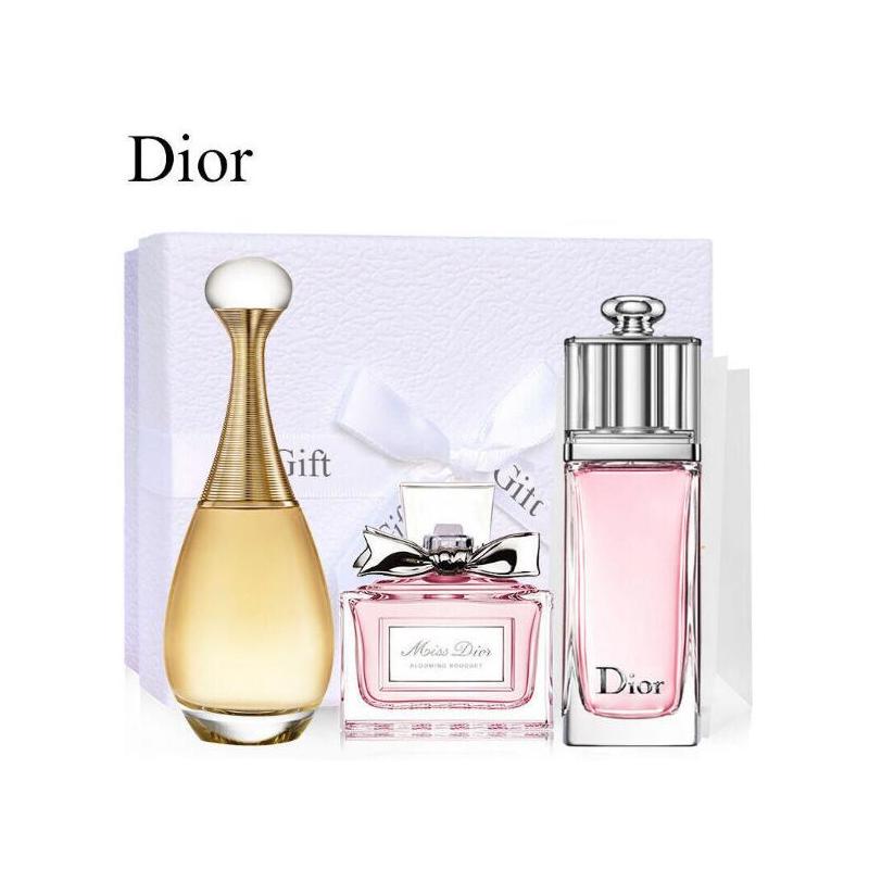 Dior迪奥香水小样套装三件组合套（真我+魅惑+花漾各5ml）送定制礼盒+送专柜袋 5ML